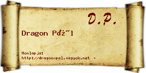 Dragon Pál névjegykártya